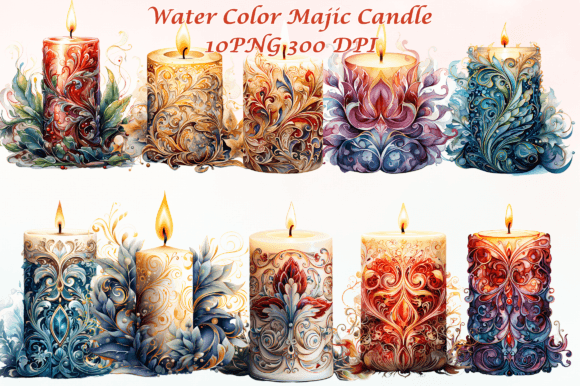 Download Water Color Magic Candle - Water Collection
