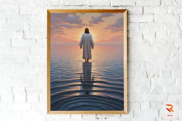 Download Jesus Christ Walking on Water Wall Art - Premium Bundle