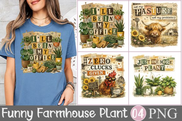 Download Vintage Plant Lover Farmhouse PNG - Vintage Collection