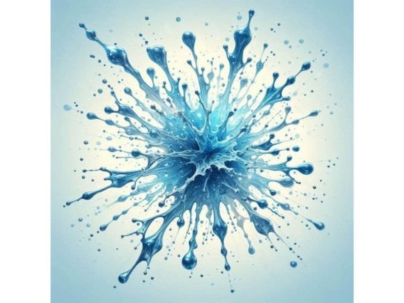 Download A Realistic Blue Water Splash in a Starb - Premium Resources