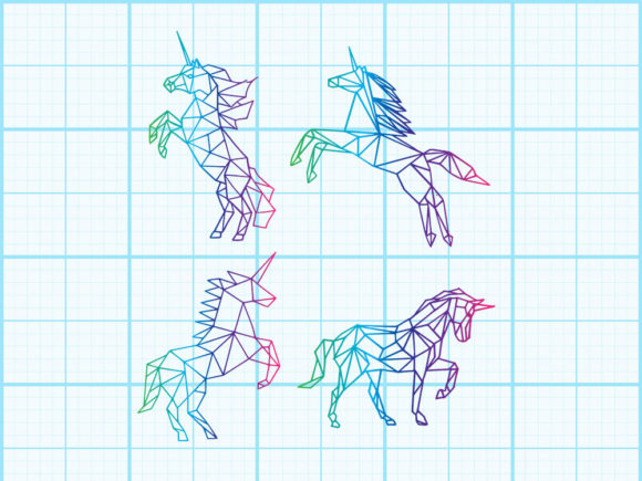 Download Unicorn Geometrical Design - Geometrical design Collection