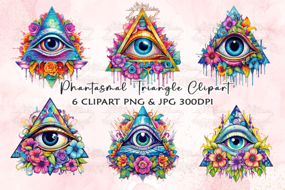 Download Phantasmal Triangle Watercolor Clipart - Water Collection