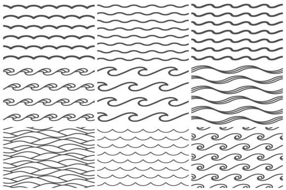 Download Seamless Water Waves Pattern - Premium Resources