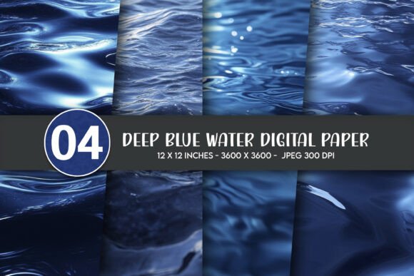 Download Deep Blue Water Digital Paper - Premium Resources