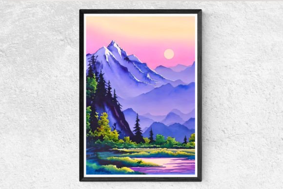 Download Unique Watercolor Landscape - Water Collection