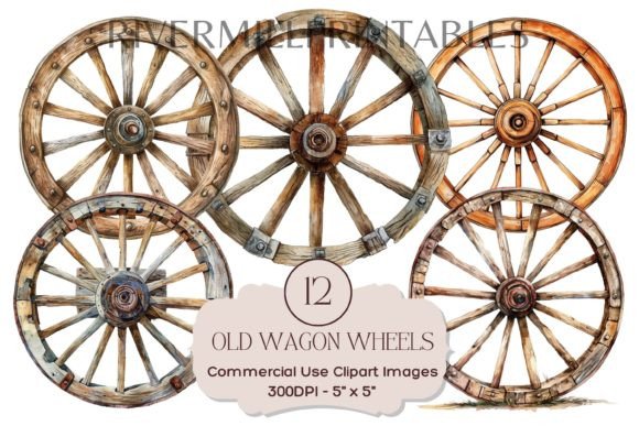 Download Vintage Wagon Wheels Transparent PNGs - Vintage Collection