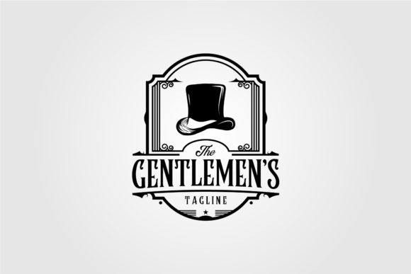 Download Vintage Gentlemen Logo Vector Design - Vintage Collection