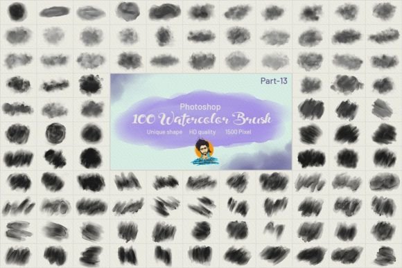 Download 100 Photoshop Watercolor Brush - Water Collection