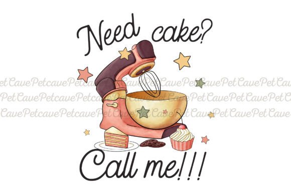 Download Need Cake? Call Me Watercolor Baker PNG - Water Collection