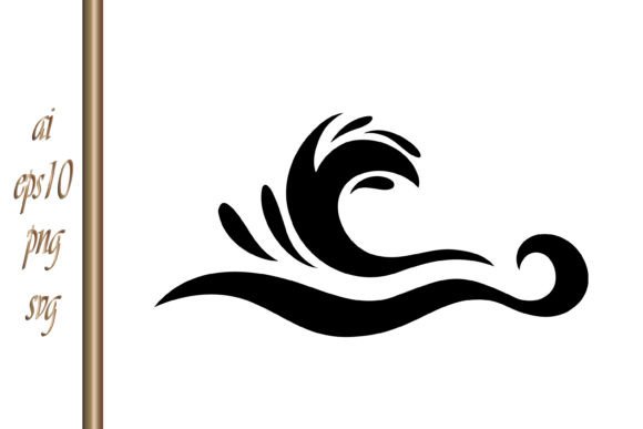 Download Doodle Water Wave Hand Drawn Art Stencil - Water Collection