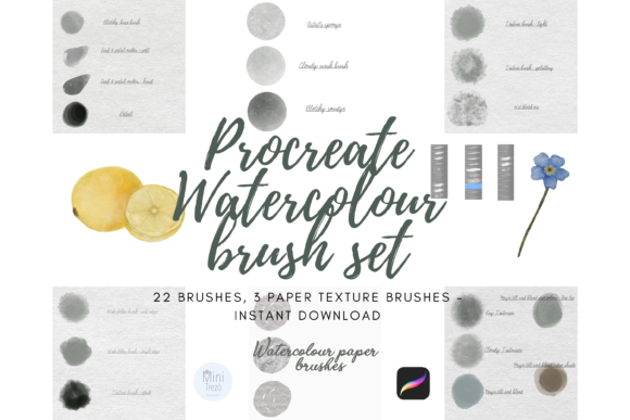 Download Procreate Watercolour Brushes - Water Collection