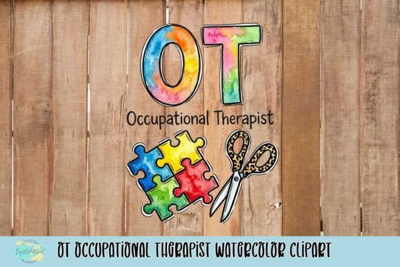 Download OT Occupational Therapist Watercolor Clipart - Water Collection