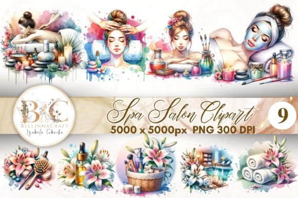 Download Watercolor Spa Salon Clipart - Water Collection